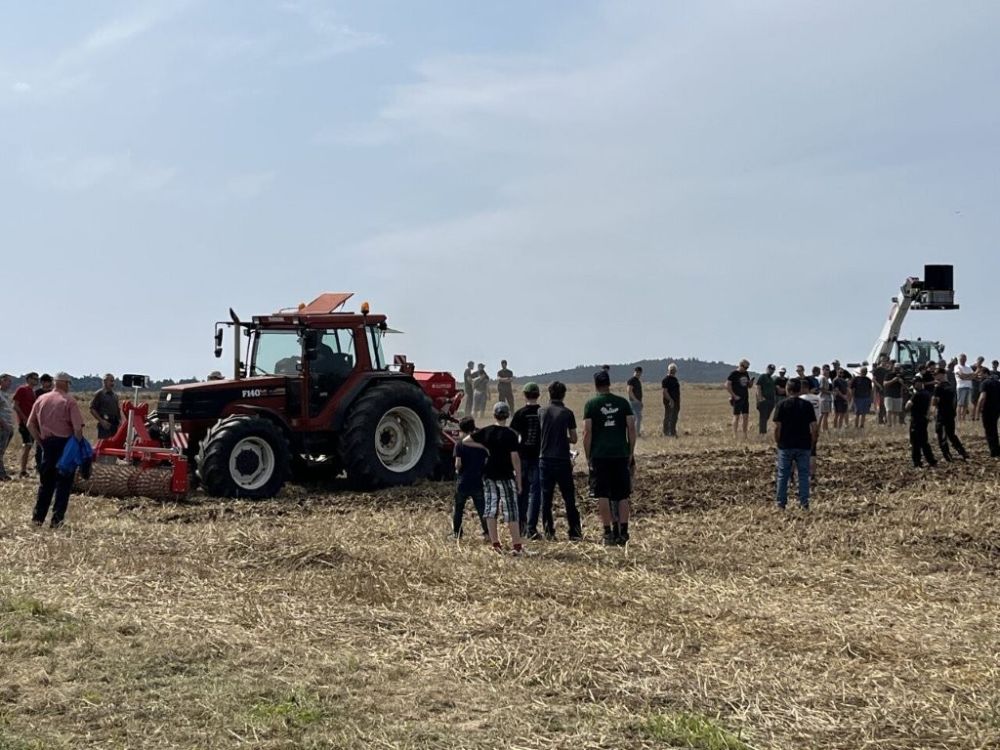 Saatbettkombinationen in der Vorführung.