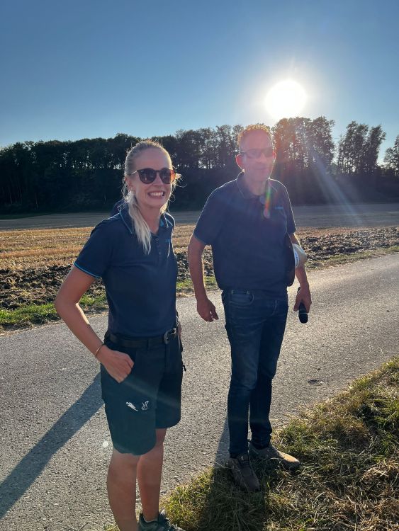 L'équipe de Lemken Suisse, Vanessa Peterhans et Andreas Rutsch. Photo : kim