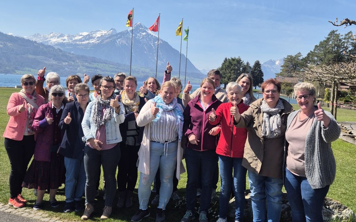 Les femmes entrepreneurs agricoles lors de l'excursion dans l'Oberland bernois. Photo : Haffa