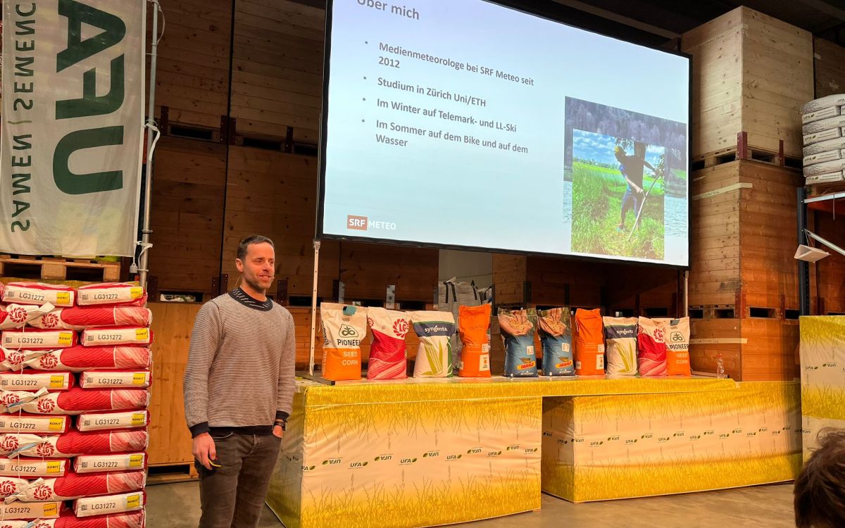 Gaudenz Flury von SRF Meteo wies auf die globale Erwärmung hin. Bild: kim