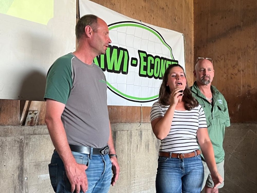 Geraldine Zutter, Redaktorin "die grüne" moderierte einen Teil des Abends.