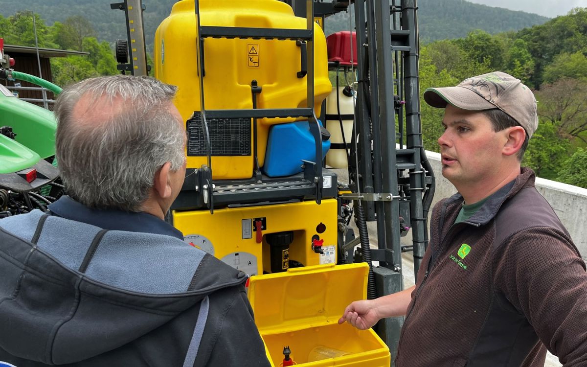 Fabian Ulmann Lohnunternehmer Thalheim Zertifikat Pflanzenschutz