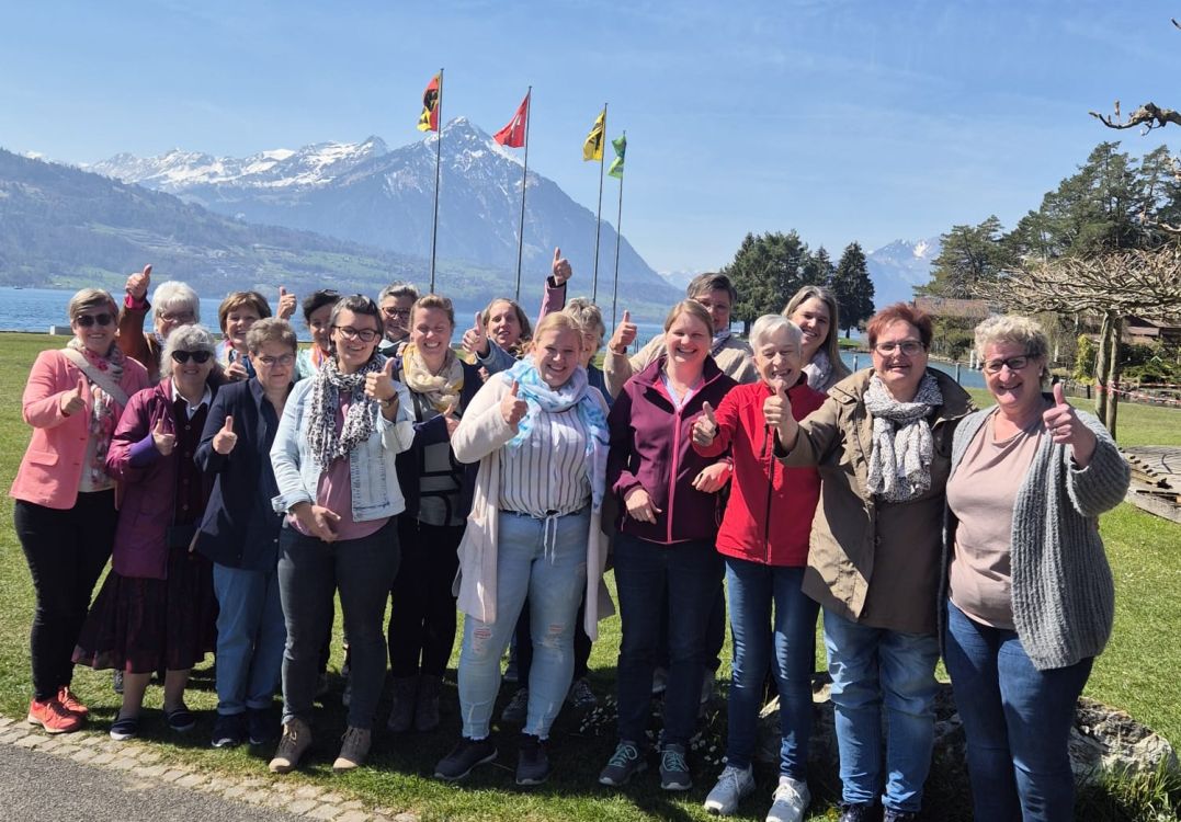 Les femmes entrepreneurs agricoles lors de l'excursion dans l'Oberland bernois. Photo : Haffa