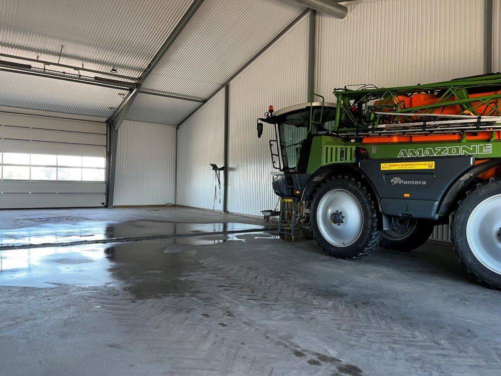 La salle de lavage de l'exploitation de Nilsson.