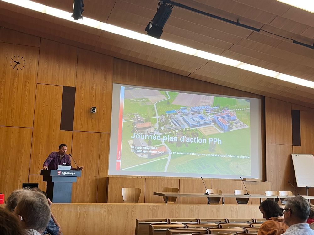Jan Wäspe, Agroscope, begrüsste die Gäste.