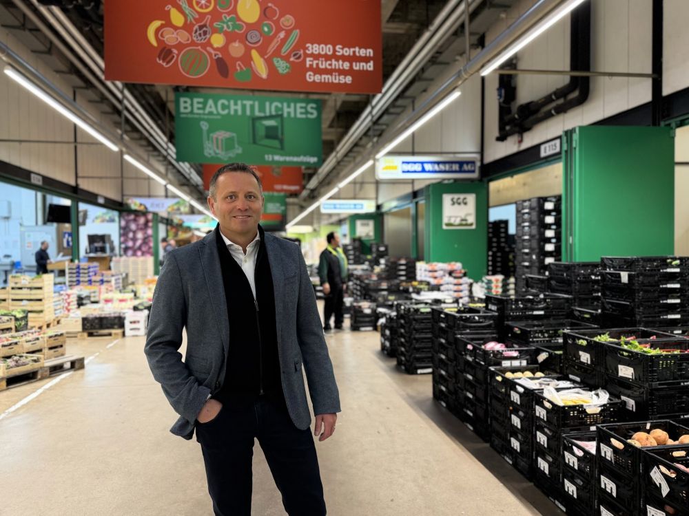 Ueli Bleiker, Geschäftsführer der Zürcher Engros Markthallen AG. (Bild: kim)
