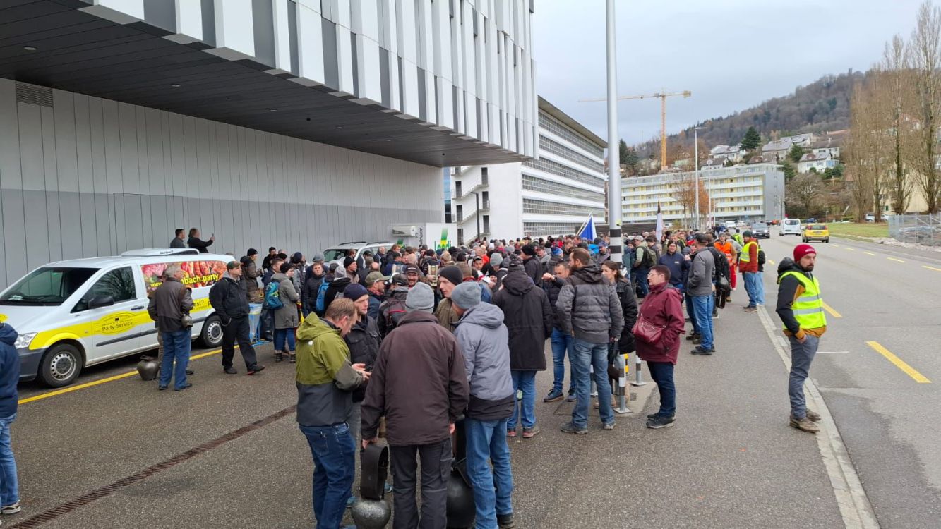 Der Protest fand auf dem Campus Liebefeld statt. Bild: zVg