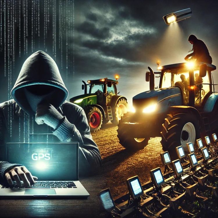 Das Thema der Cyberkriminalität hat auch die Landwirtschaft erreicht. Bild: ChatGPT