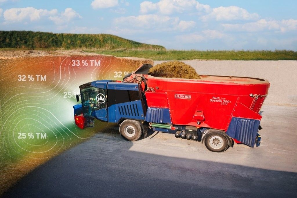 Les mélangeuses garantissent une ration précise et homogène tout en soulageant physiquement l'agriculteur. (Photo: Siloking mise à dispo.)